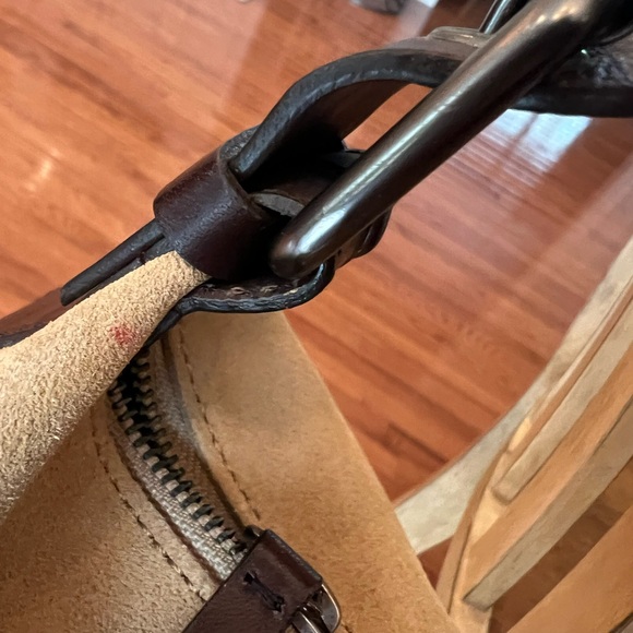 Banana Republic suede handbag tan & brown - Picture 7 of 15